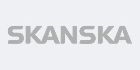 Grayscale Skanska logo